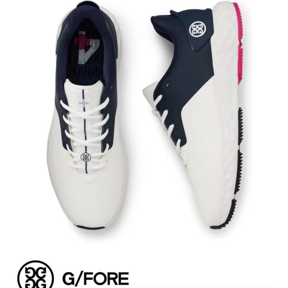 G/FORE MG4+ LTD Color Block Golf Shoes Mens 11.5 11 1/2 G4 White Blue Twilight